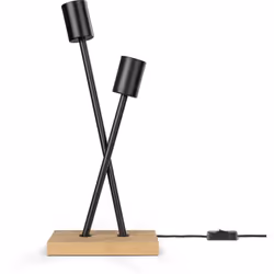 LE LUMINAIRE :Deux valent parfois mieux qu’une. Avec cette lampe de table ou ce lampadaire tendance, vous n’offrez pas une, m ...