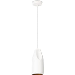 Paco Home - Suspension Salon Table à Manger Cuisine Câble Textile 1,5 m Industriel Lampe à suspension - Type 1, Blanc-Or