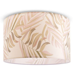 Paco Home - Plafonnier Salon Lampe Table à Manger Suspension Fleurs Palmiers Déco E27 Design 2 (Ø45,5 cm), Plafonnier - Blanc