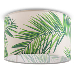 Paco Home - Plafonnier Salon Lampe Table à Manger Suspension Fleurs Palmiers Déco E27 Design 4 (Ø45,5 cm), Plafonnier - Blanc