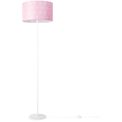 Paco Home - Lampadaire Salon Chambre à Coucher E27 Scandinave Rose Gris Bleu Déco Rose (Ø38cm), Lampadaire - Blanc