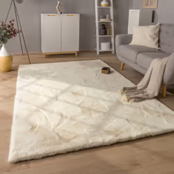 Chouchoutez votre intérieur et appréciez votre nouveau tapis à poils longs façon fausse fourrure. Ces accessoires tendance sé ...