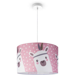 Paco Home - Plafonnier Chambre Enfant Suspension Chambre Bébé Pompier Rue Police E27 Lampe à suspension - Blanc, Design 9 (Ø45,5 cm)