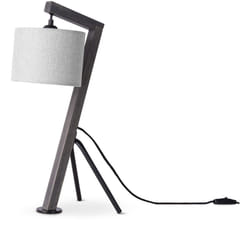Paco Home - Lampadaire Lampe à Poser Salon Abat-Jour Lampe De Lecture Chevet Potence Lampe de table - Noir, Gris (Ø16cm)