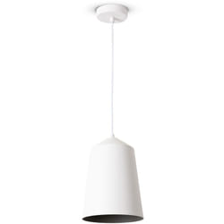 Paco Home - Suspension Salon Lampe Suspendue Table Cuisine Abat-Jour Design Industriel Lampe à suspension - Blanc, Gris (Ø19.5 cm)