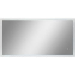 Paco Home - Miroir Maquillage Avec Éclairage Salle De Bain Éclairage Indirect Type 2, Rectangulaire (120x60 cm)