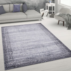 Paco Home - Tapis De Salon Poils Ras Effet Usé Abstrait Tapis Vintage Style Moderne Gris, 240x340 cm