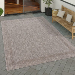 Paco Home - Tapis Exterieur Terrasse Balcon Tapis Cuisine Moderne Motif Geometrique Motif Abstrait 240x340 cm, Naturelle