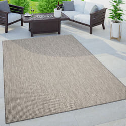 Paco Home - Tapis Exterieur Terrasse Salon Cuisine Moderne Motif Boho Uni Moucheté 60x100 cm, Gris