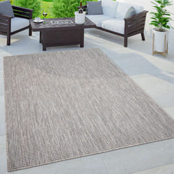 Paco Home - Tapis Exterieur Terrasse Salon Cuisine Moderne Motif Boho Uni Moucheté 60x100 cm, Bleu