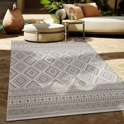 Paco Home - Tapis Intérieur & Extérieur Balcon Terrasse Cuisine Motif Ethnique Boho Moderne 80x250 cm, Beige 2