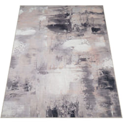 Paco Home Tapis Salon Chambre Adulte Tissage Plat Moderne Motif Abstrait Vintage Lavable 60x100 cm, Beige