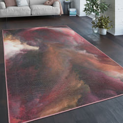 Paco Home - Tapis Salon Chambre Adulte Tissage Plat Moderne Motif Abstrait Vintage Lavable 60x100 cm, Multicolore 2