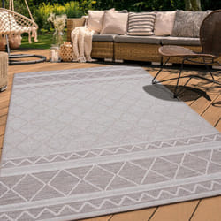 Paco Home - Tapis Intérieur & Extérieur Balcon Terrasse Cuisine Motif Ethnique Boho Moderne 60x100 cm, Beige 4