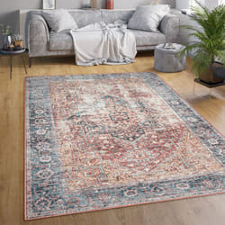 Paco Home - Tapis Salon Chambre Adulte Tissage Plat Moderne Oriental Marocain Vintage Lavable 60x100 cm, Multicolore 3