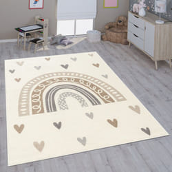 Paco Home - Tapis Pour Enfant Chambre D'Enfant Fille Garçon Différents Motifs Et Tailles 80x150 cm, Beige
