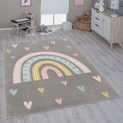 Paco Home - Tapis Pour Enfant Chambre D'Enfant Fille Garçon Différents Motifs Et Tailles 80x150 cm, Gris 3