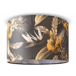 Paco Home - Plafonnier Salon Lampe Table à Manger Suspension Fleurs Palmiers Déco E27 Design 6 (Ø45,5 cm), Plafonnier - Noir