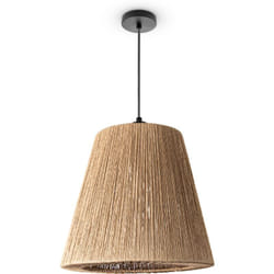Paco Home - Suspension Salon Boho Lampes En Osier Rotin Lampe Suspendue Beige (Ø38 cm), Lampe à suspension - Type 5