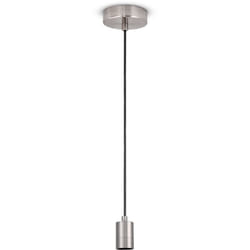 Paco Home - Plafonnier Salon Lampe De Salle à Manger Suspension Table à Manger Moderne Nickel brossé, Lampe suspendue à 1 place
