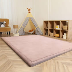 Paco Home - Tapis Chambre Enfant Bebe Fille Garcon Moelleux Antidérapant Moderne 140x200 cm, Pink