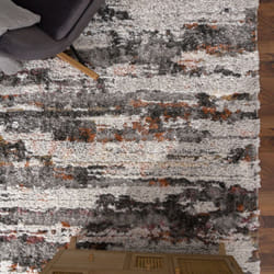 Paco Home - Tapis Salon Chambre Adulte Poil Long Shaggy Motif Abstrait 3D Vintage 60x100 cm, Multicolore