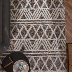 Paco Home - Tapis Salon Chambre Adulte Poil Long Shaggy Moderne Boho Scandinave Franges 60x100 cm, Multicolore 3