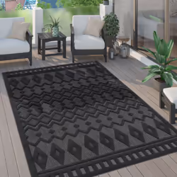 Magnifiques et modernes, ces tapis d’intérieur et d’extérieur élégants apportent une note rayonnante à tout sol en béton, mêm ...