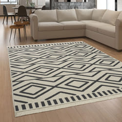 Paco Home - Tapis Salon Chambre Adulte Lavable En Machine Motif Scandinave Motif Boho 60x90 cm, Anthracite 2