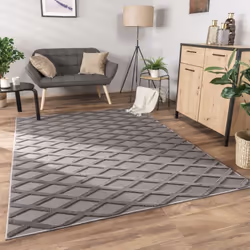 ; On n’est jamais déçu par les grands classiques;! Ces tapis à poils ras élégants se distinguent par un motif diamant tendanc ...
