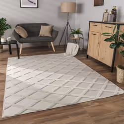 ; On n’est jamais déçu par les grands classiques;! Ces tapis à poils ras élégants se distinguent par un motif diamant tendanc ...