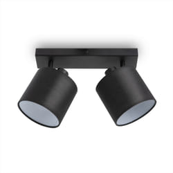 Paco Home - Suspension led Applique Plafonnier Salon Salle à Manger Chambre Uni E14 Noir - Blanc, Applique murale 2xE14