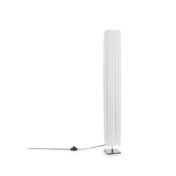 Paco Home - Lampadaire Lampe De Table Salon Lampe De Chevet Abat-Jour Bois Moderne Chrome, Lampadaire - Chrome