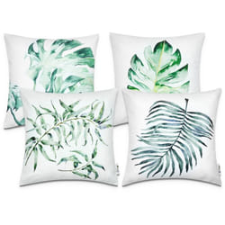 Housses De Coussin Décoratif Salon Motifs Géométriques Housse De Coussin Canapé Vert, 4pcs-Set - Paco Home
