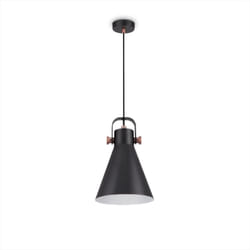 Paco Home - Suspension Salon Salle à Manger Lampe Suspendue Table à Manger Industriel Suspension à 1 flamme, Schwarz-Kupfer 1 (de)