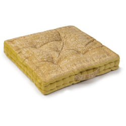 Paco Home - Coussin De Sol Coussin Assise Diverses Couleurs Intérieur Rond Yoga Méditation 50x50x8cm, Ocre 2
