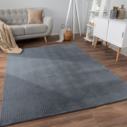 Paco Home - Tapis Salon Chambre Adulte Poils Ras Scandinave Motif Boho Motif Geometrique 60x100 cm, Anthracite