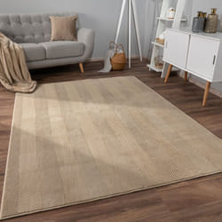 Paco Home - Tapis Salon Chambre Adulte Poils Ras Motif Boho Motif Scandinave Antidérapant Beige, 200x280 cm