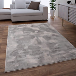 Paco Home Tapis Salon Adulte Poil Long Shaggy Lavable En Machine Moelleux Pelucheux Gris 240x340 cm