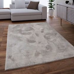 Paco Home - Tapis Salon Adulte Poil Long Shaggy Lavable En Machine Moelleux Pelucheux Gris 240x340 cm