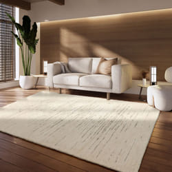 Paco Home - Tapis Salon Chambre Adulte Poils Ras Geometrique Scandinave Moderne 3D Beige 160x230 cm