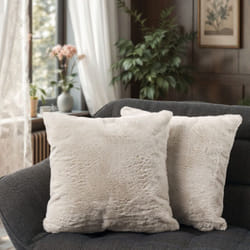 Lot De 2 Housses De Coussin Coussin Décoratif Housse De Coussin De Canapé Beige, 2pcs-Set - Paco Home