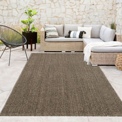 Paco Home - Tapis D'Extérieur Résistant Aux Intempéries Balcon Salon Motif Uni Boho Vert 200x280 cm