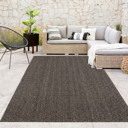 Paco Home - Tapis D'Extérieur Résistant Aux Intempéries Balcon Salon Uni Boho Anthracite 200x280 cm