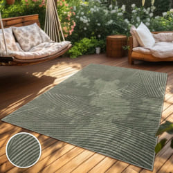 Paco Home - Tapis Exterieur Terrasse Salon Cuisine Motif Scandinave Motif Boho Uni 60x100 cm, Vert 2