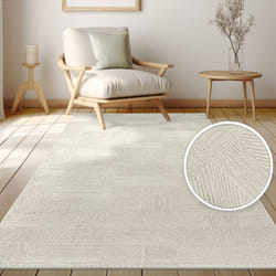 Paco Home - Tapis de salon, motifs géométriques abstraits modernes, effet 3D 80x150 cm