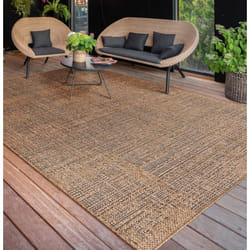 Paco Home - Tapis Exterieur Terrasse Salon Cuisine Lavable En Machine Motif Boho Uni 200x280 cm, Beige 3
