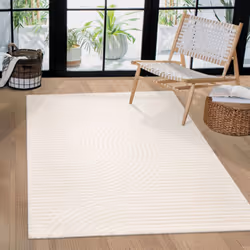 Description générale Ces tapis tendance à poils ras allient élégance et modernité avec un design sobre en beige. Ils s'intègr ...