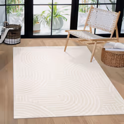 Description générale Ces tapis tendance à poils ras, d'un sobre beige clair, s'intègrent parfaitement dans divers styles d'in ...