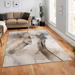 Paco Home - Tapis Salon Chambre Adulte Poils Ras Motif Abstrait Vintage Lavable En Machine 160x220 cm, Multicolore